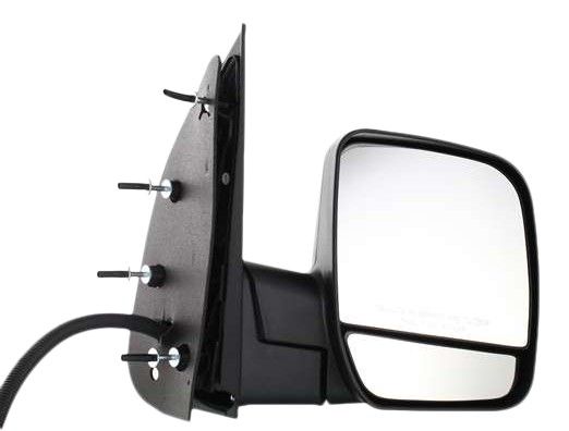 Power Mirror for Ford Econoline Van 2002-2008, Right (Passenger), Non-Towing, Manual Folding, Non-Heated, Textured Black, without Auto Dimming, Blind Spot Detection, Memory, and Signal Light, Replacement