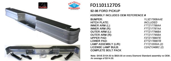 1992 - 1996 Ford F-150 Step Bumper