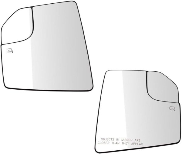 2015 - 2020 Ford F-150 Side View Mirror Glass - Left (Driver)