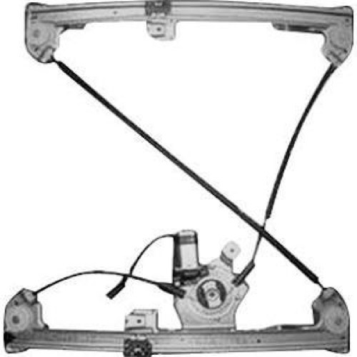 Front Left (Driver) Door Glass Regulator and Power Window Motor Assembly for 2004-2006 Ford F-150 Extended Cab Pickup, To 8-8-05;  4L3Z1823201CA, Replacement