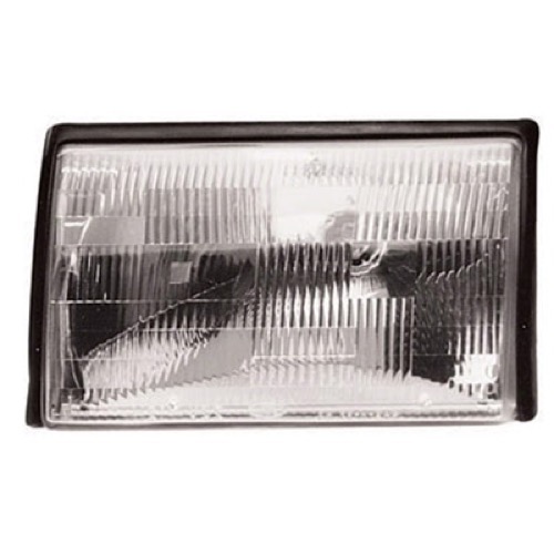 Left (Driver) Headlight Assembly for 1987 - 1993 Ford Mustang, Front Headlight Assembly Replacement Housing/Lens/Cover, Composite, E9ZZ13008B, Replacement