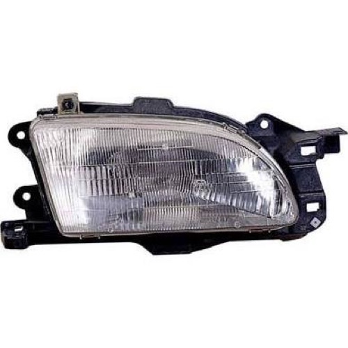 Left (Driver) Headlight Assembly for 1994 - 1995 Ford Aspire SE, Front Headlight Assembly Replacement Housing/Lens/Cover, Composite,  F4BZ13008D, Replacement
