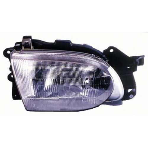 Right (Passenger) Headlight Assembly for 1997 Ford Aspire, Front Headlight Assembly Replacement Housing / Lens / Cover - Right (Passenger) Side, Composite,  F7BZ13008AB, Replacement