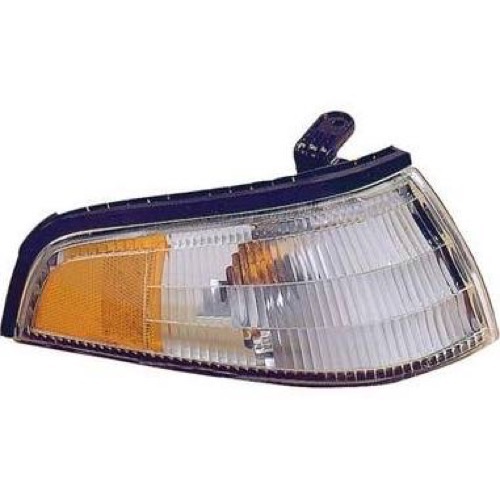 Left (Driver) Side Park Light Assembly for 1991 - 1992 Mercury Tracer, Parking Light with Lens Cover and Park/Marker Combination,  F1KY13201A, Replacement