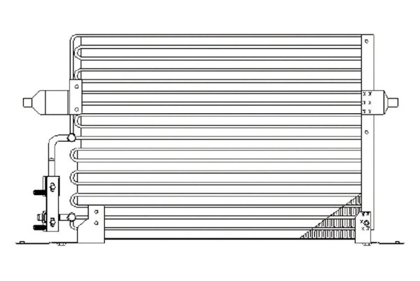 A/C Condenser for 1997 - 2002 Ford Contour,  XW2Z19712AA, A/C (Air Conditioning) Condenser, Replacement