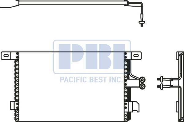 A/C Condenser Replacement for 1995 - 1997 Ford Crown Victoria,  F7VZ19712AB