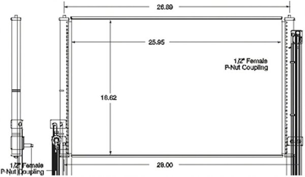 2000 - 2006 Ford Thunderbird A/C Condenser