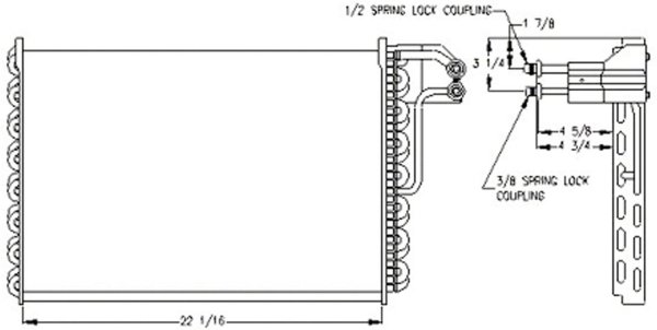 1984 - 1993 Ford Mustang A/C Condenser
