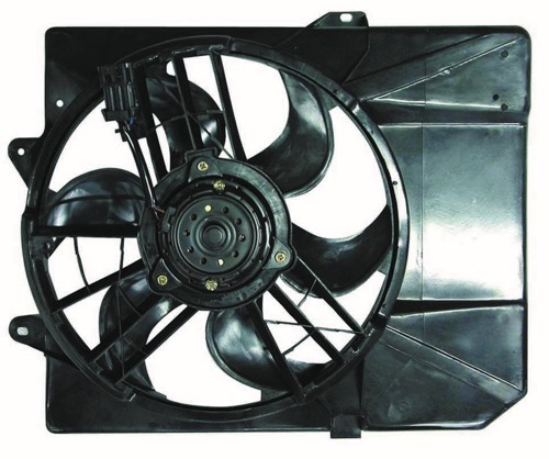 Radiator Cooling Fan Assembly for 1997-2003 Mercury Tracer, Electric Fan Assembly with Air Conditioning,  F7CZ8C607BE, Replacement