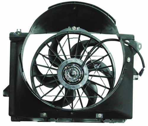 Radiator Cooling Fan Assembly for 1990 - 1997 Lincoln Town Car, Auxiliary Fan Assembly,  F5AZ8C607B Replacement