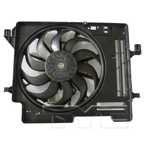Radiator Cooling Fan Assembly for 2016 Ford Focus, Up to 9-28-2016,  F1FZ8C607D, Replacement