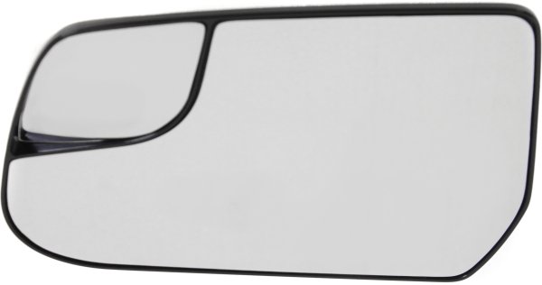 Mirror Glass for Chevrolet Equinox 2010-2016, Left (Driver) Side, Non-Heated, Without Signal, with Backing Plate and Blind Spot Glass, Replacement