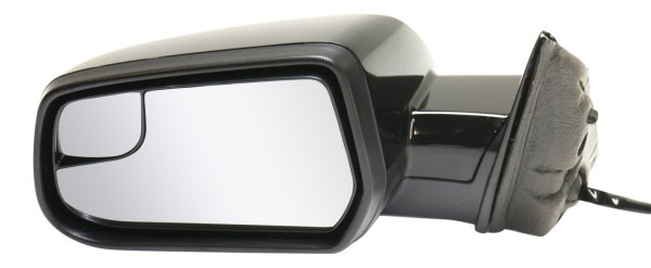 Power Mirror for Chevrolet Equinox/GMC Terrain 2010-2017, Left (Driver), Manual Folding, Heated, Paintable, Without Auto Dimming, Blind Spot Detection, Memory, and Signal Light, Replacement
