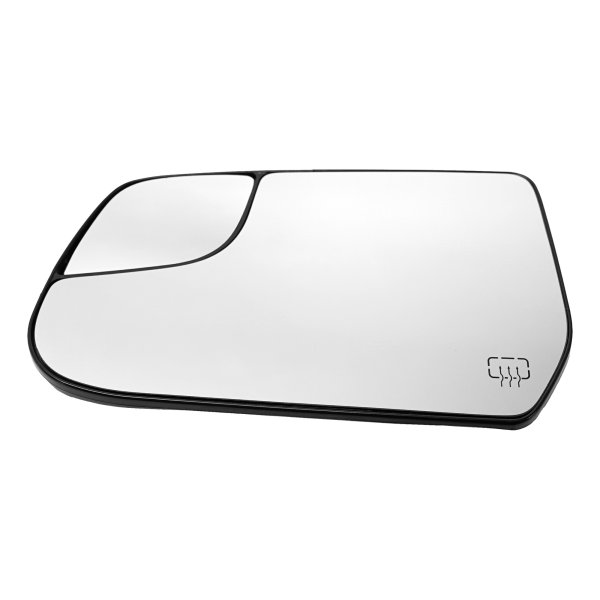 Mirror Glass for Chevrolet Equinox 2010-2017, Left (Driver) Side, Heated, Without Signal, With Backing Plate and Blind Spot Glass, Replacement