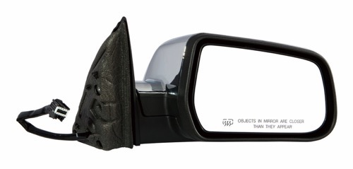Right (Passenger) Side View Mirror Assembly for 2010 - 2011 GMC Terrain, Power; Heated; 1st Design; Chrome; Cover/Glass Replacement;  20858713