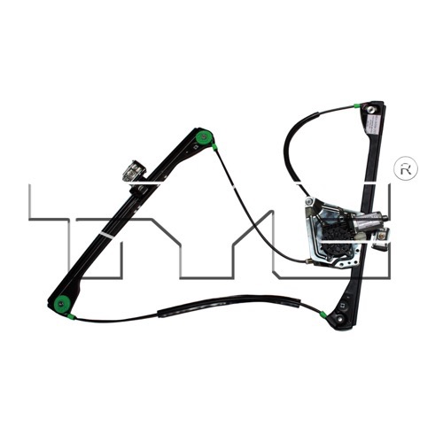 Front Right (Passenger) Door Glass Regulator Power Window Motor and Assembly for 2001 - 2007 Buick Rendezvous,  15911245, Replacement