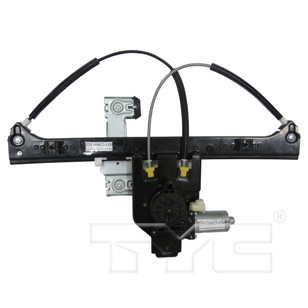 Left (Driver) Rear Door Glass Regulator with Motor Assembly for 2002 - 2009 Buick Rainier,  19301979, Replacement