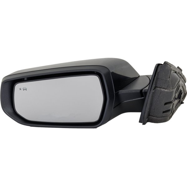 Power Mirror for Chevrolet Malibu Premier Model 2016-2018, Left (Driver), Manual Folding, Heated, Paintable, with In-housing Signal Light, Memory, Blind Spot Detection in Glass, Lane Change Assist, without Puddle Light, Auto-Dimming, Replacement