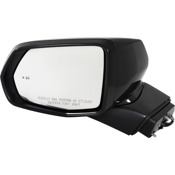 Power Mirror for Chevrolet Blazer 2019-2022, Left (Driver), Manual Folding, Heated, Paintable, with In-housing Signal Light, Memory Function, Blind Spot Detection in Glass, without Puddle Light, Auto-Dimming, Replacement