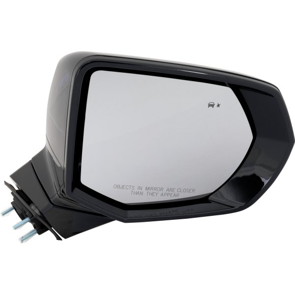 Mirror for Chevrolet Tahoe 2021-2023, Right (Passenger), Non-Towing, Power Adjustment, Manual Folding, Heated, Paintable, with Blind Spot Detection, without Auto Dimming, with Memory, Puddle Light, Signal Light, Replacement
