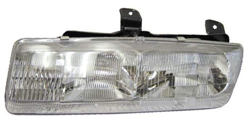 Left (Driver) Headlight Assembly for 1991 - 1992 Saturn SL Sedan, Front Headlight Assembly Replacement Housing/Lens/Cover, Includes Park/Signal Lights, Composite,  21110139, Replacement
