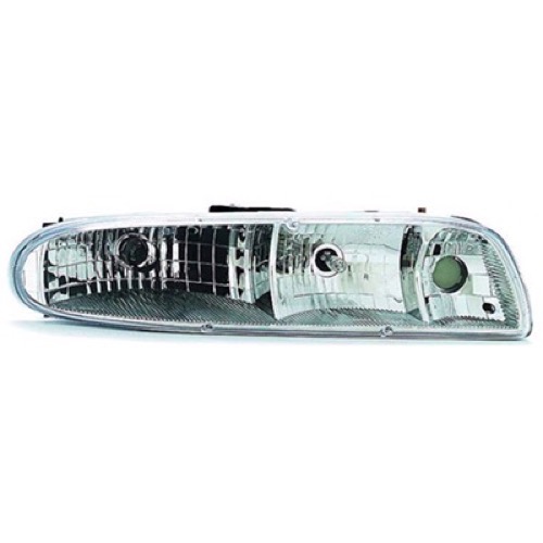 Right (Passenger) Headlight Assembly for 1996-1999 Oldsmobile 88, Front Composite Replacement Housing, Lens, Cover, OEM (OEM): 16520696, Replacement