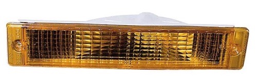 Left (Driver) Parking Light Assembly Replacement for 1989 - 1991 Oldsmobile Cutlass Calais with Amber Lens Cover,  5976095