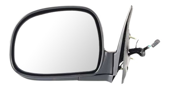 Power Mirror for Chevrolet S10 Pickup (1994-1997) / Blazer (1995-1997), Left (Driver), Manual Folding, Non-Heated, Paintable, Replacement