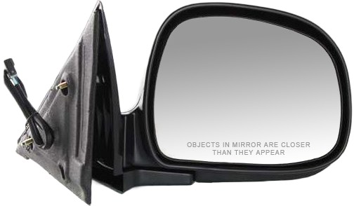 Power Mirror for Chevrolet S10 Pickup (1994-1997) / Blazer (1995-1997), Right (Passenger) Side, Manual Folding, Non-Heated, Paintable, Replacement