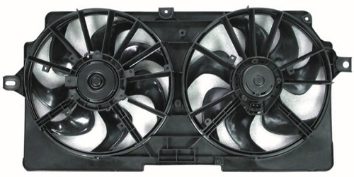 Radiator Cooling Fan Assembly for 1999-2000 Oldsmobile Silhouette, Standard Cooling Dual Fan Assembly,  GM3115123 Replacement