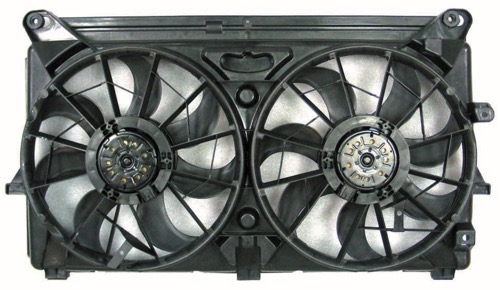 Radiator Cooling Fan Assembly for 2007 - 2014 Chevrolet Silverado 1500, Dual Fan Assembly, without Extra Duty Cooling, Motor/Blade/Shroud Included,  15780788-PFM, Replacement