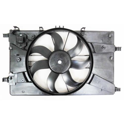 Radiator Cooling Fan Assembly for 2016 - 2019 Buick Cascada, Motor/Blade/Shroud Assembly with  13394454-PFM, Replacement