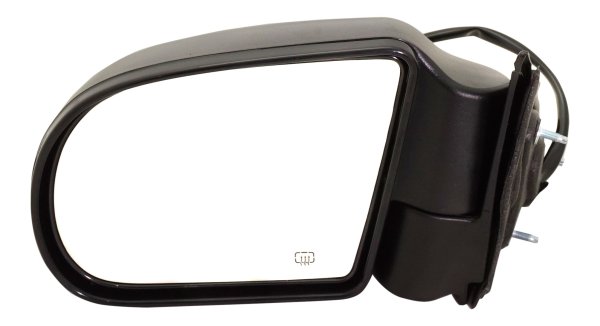 Power Heated Mirror for Chevrolet S10 Pickup (1999-2004) / Blazer (1999-2005), Left (Driver), Manual Folding, Textured, Replacement