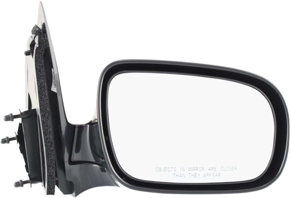 Manual Remote Mirror for Chevrolet Venture 1997-2005/Uplander 2005-2009, Right (Passenger) Side, Manual Folding, Non-Heated, Paintable, Replacement