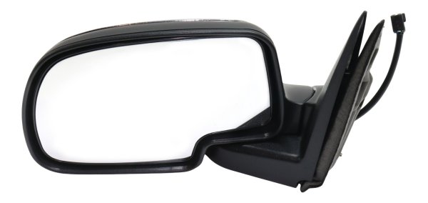 Mirror for Silverado/Sierra 1999-2002, Left (Driver), Non-Towing, Power, Manual Folding, Non-Heated, Chrome, Replacement
