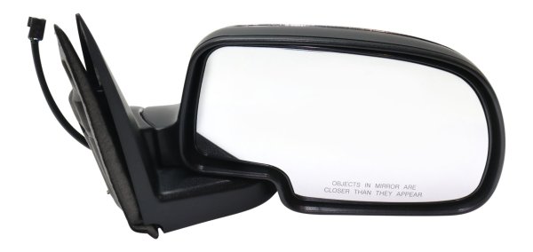 Chrome Mirror for Chevrolet Silverado/GMC Sierra 1999-2002, Right (Passenger) Side, Non-Towing, Power Adjustable, Manual Folding, Non-Heated, Replacement
