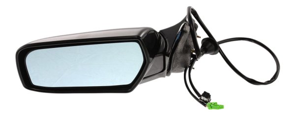 Power Mirror for Cadillac CTS 2003-2007, Left (Driver), Manual Folding, Heated, Paintable, with Memory, without Auto Dimming, Blind Spot Detection, and Signal Light, Replacement