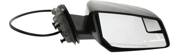 Power Mirror for GMC Acadia/Acadia Limited 2009-2017, Right (Passenger), Manual Folding, Heated, Paintable, with In-housing Signal Light, without Auto Dimming, Blind Spot Detection, and Memory, Replacement