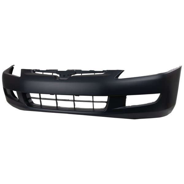 Front Bumper Cover for Honda Accord 2003-2005, Primed (Ready to Paint), with Fog Light Holes, 6 Cylinder, Manual Transmission, 6 Speed, Coupe, Replacement