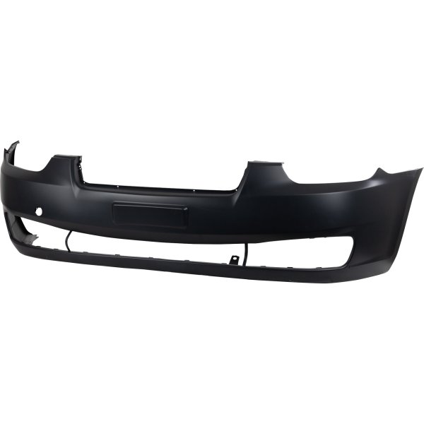 Front Bumper Cover for Hyundai Accent, 2006-2011, Primed (Ready to Paint), with Tow Hook Hole, Suitable for Hatchback (2007-2011) and Sedan Models, Replacement