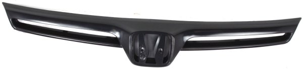 Painted Black Grille for 2006-2008 Honda Civic Coupe, Replacement