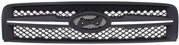 Grille for Hyundai Tucson 2005-2008, Black Shell and Insert, Replacement