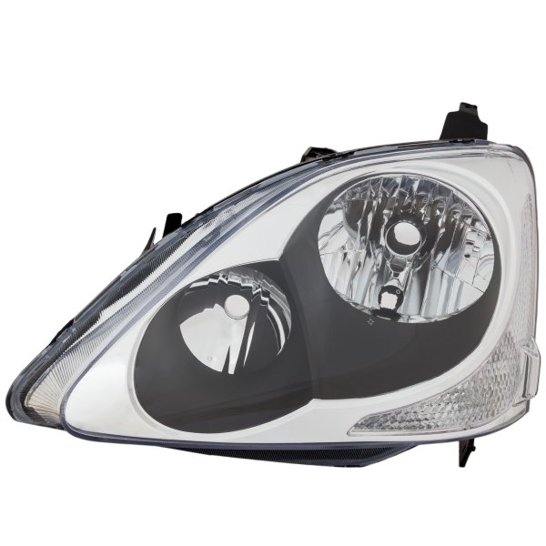 Headlight for Honda Civic 2004-2005, Left (Driver) Side, Halogen, Lens and Housing, Suitable for Hatchback, Replacement