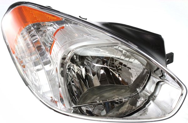 Headlight Assembly for Hyundai Accent Sedan 2006, Right (Passenger), Halogen, Replacement