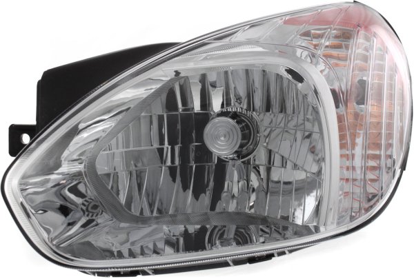 Headlight Assembly for 2006 Accent Sedan, Left (Driver), Halogen, Replacement