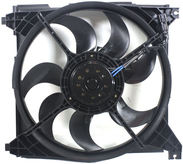 Radiator Fan Shroud Assembly for Kia Optima/Magentis 2001-2006, Hyundai Sonata 2002-2005, Right (Passenger) Side, Replacement