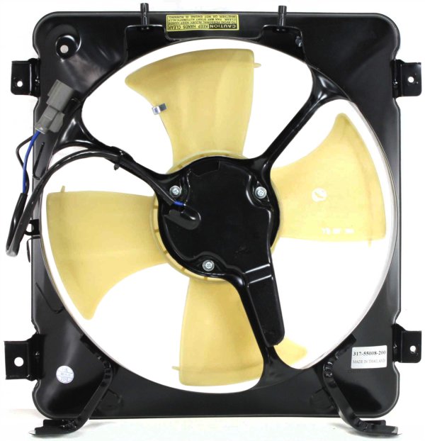 A/C Fan Shroud Assembly for 1999-2000 Honda Civic, Left (Driver), Replacement