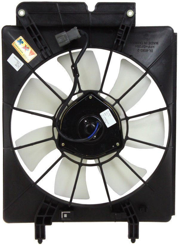 A/C Fan Shroud Assembly for Honda CR-V 2002-2006, Element 2003-2006, Right (Passenger) Side, Replacement