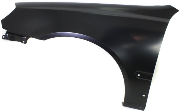 Front Fender for Hyundai Accent 2003-2006, Left (Driver), Primed (Ready to Paint), Hatchback, with Body Side Molding Holes, Replacement