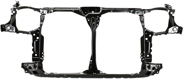 Radiator Support Assembly for 2004-2005 Honda Civic, Black Steel, Replacement